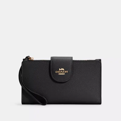 Coach Phone Wallet In Black