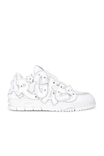 Axel Arigato White Area Typo Sneakers In White / White