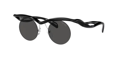 Prada Woman Sunglasses Pr A24s In Dark Grey