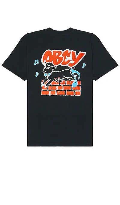 Obey Out Of Step Tee In Black, Men's At Urban Outfitters