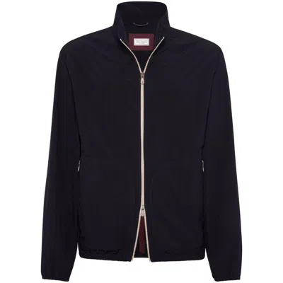 Brunello Cucinelli Outerwears In Blue