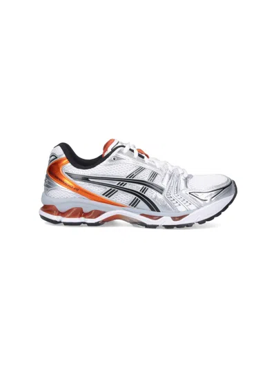 Asics Gel-kayano 14 "piquant Orange" Sneakers In White