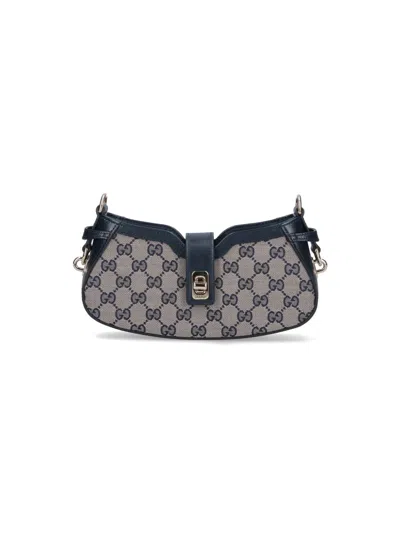 Gucci 'moon Side' Mini Shoulder Bag In Blue