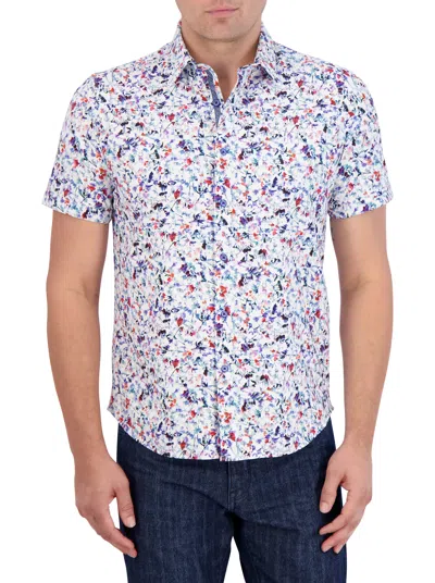 Robert Graham Bavaro Short Sleeve Knit Shirt In Multi