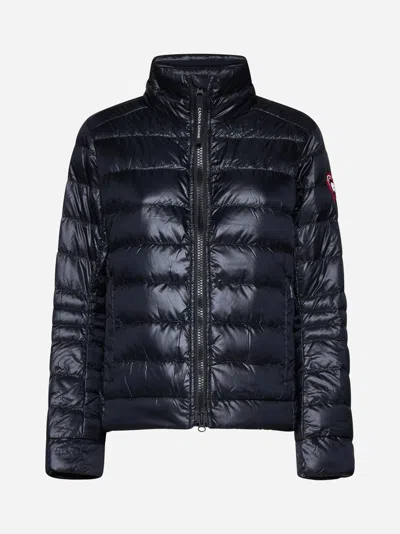 Canada Goose Cypress Hooded Quilted Ripstop Down Jacket In Black