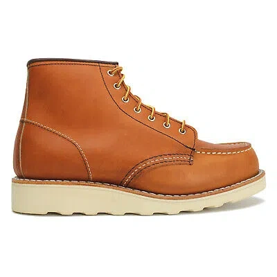 Pre-owned Red Wing Shoes Red Wing Womens Boots Classic 3375 Casual Lace-up Ankle Leather In Oro