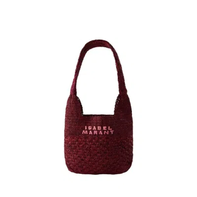 Isabel Marant Praia Small Shopper Bag -  - Raffia - Dark Plum In Purple