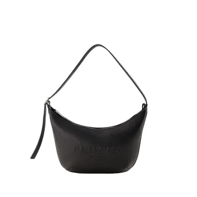 Balenciaga Mini Mary-kate Smooth Leather Sling Bag In Black