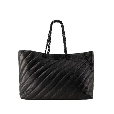 Balenciaga Crush Carry All L Cabas -  - Leder - Schwarz In Black
