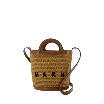Marni Mini Bucket Bag In Brown