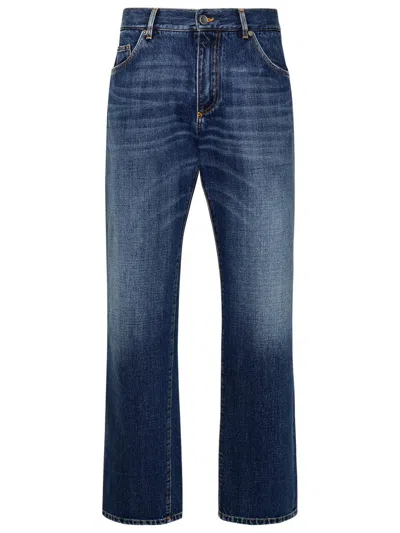 Dolce & Gabbana Blue Cotton Jeans