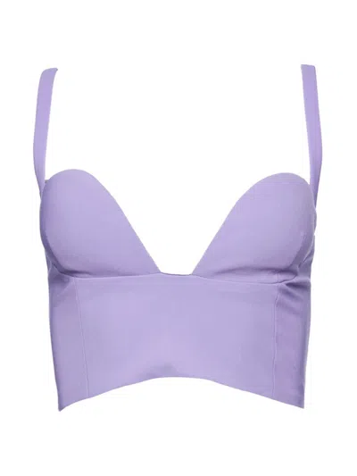 Retroféte Matty Top In Dusty Lilac