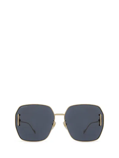 Gucci Eyewear Sunglasses In Gold