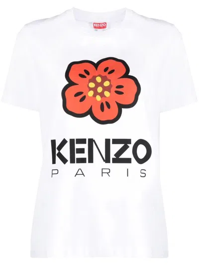 Kenzo T-shirt With Print In White
