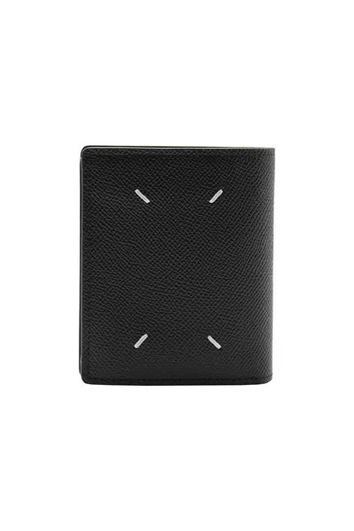 Maison Margiela Leather Cardholder Accessories In Black