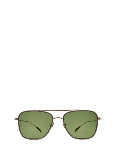 Mr. Leight Sunglasses In White Gold-maple/green