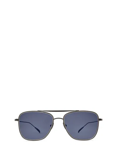 Mr. Leight Sunglasses In Gunmetal-coldwater/blue