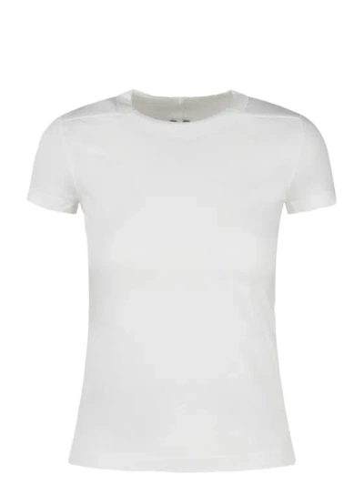 Rick Owens Cropped Level T-shirt In White