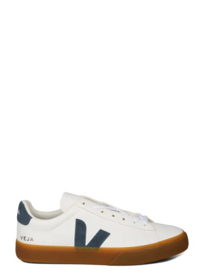 Veja Campo Chromefree Leather Sneakers In White