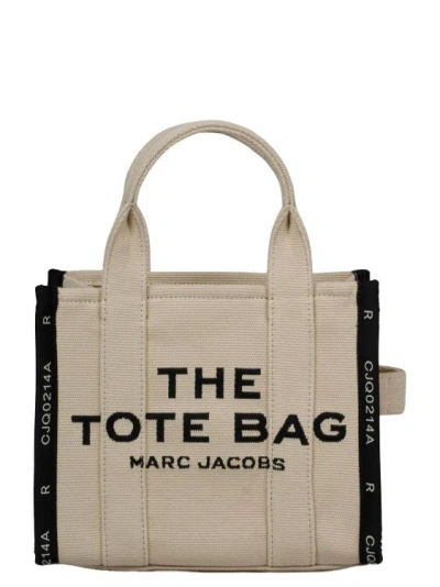 Marc Jacobs The Jacquard Small Tote Bag In Beige