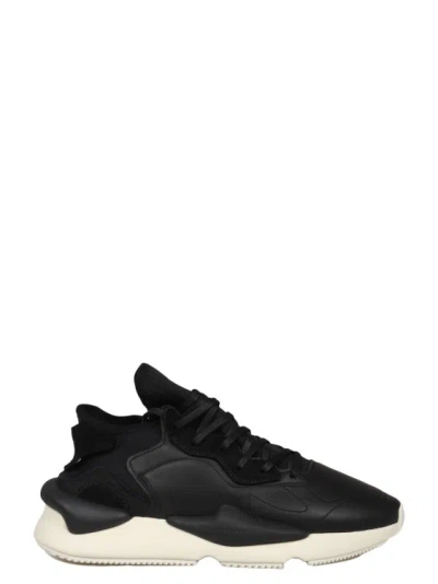 Y-3 Kaiwa Leather Sneakers In Black