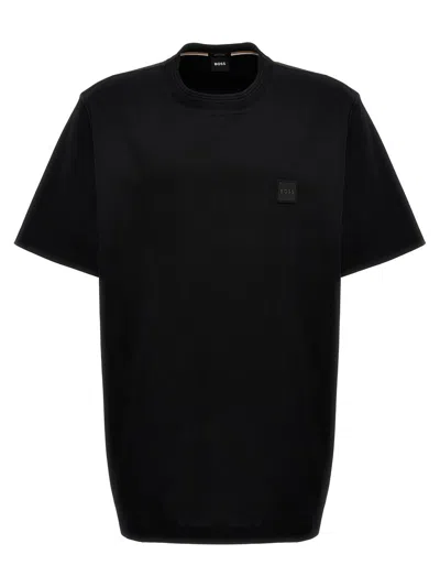 Hugo Boss Logo Patch T-shirt In Black