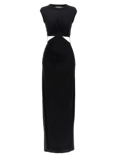 Nensi Dojaka Cut-out Long Dress In Black