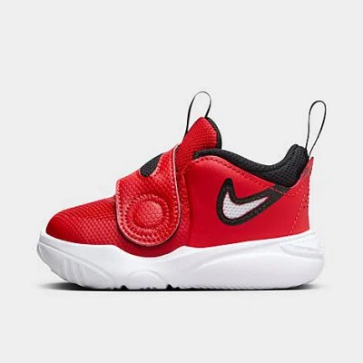 Nike Team Hustle D 11 Baby/toddler Shoes In University Red/white/black