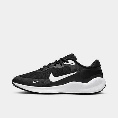 Nike Revolution 7 Big Kids' Running Shoes In Black/white/white