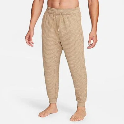 Nike Men's  Yoga Dri-fit Pants In Khaki/khaki