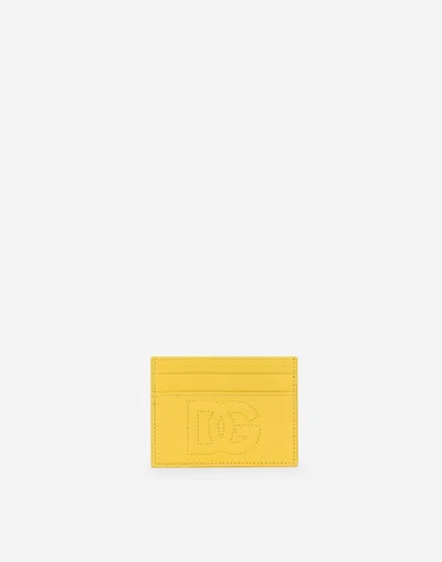 Dolce & Gabbana Dg Logo Card Holder In イエロー