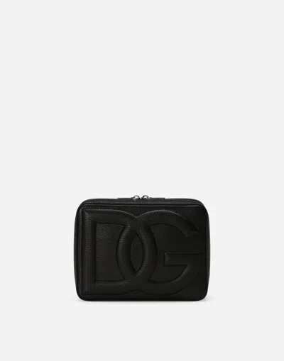 Dolce & Gabbana Medium Dg Logo Camera Bag In Gold