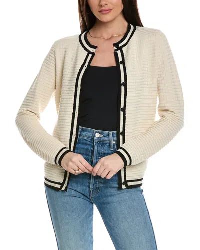 Yal New York Pocket Front Cardi In White