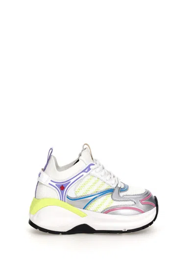 Dsquared2 'dash' Multicolor Low Top Trainers With 1964 Logo In Techno Fabric Woman