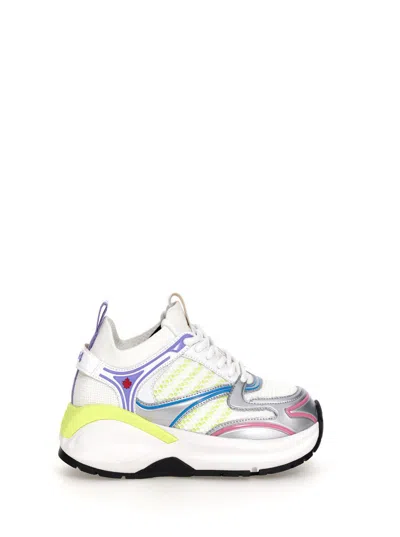 Dsquared2 'dash' Multicolor Low Top Sneakers With 1964 Logo In Techno Fabric Woman