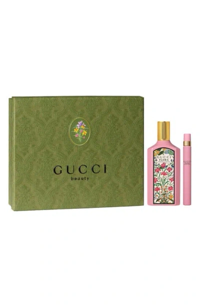 Gucci Flora Gorgeous Gardenia Eau De Parfum Perfume Set In White