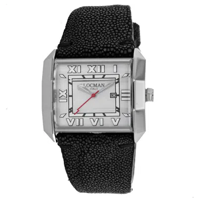 Locman Men's Otto White Dial Watch In Black / Mop / White