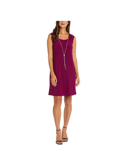 R & M Richards Womens 2 Pc Shift Cocktail And Party Dress In Pink