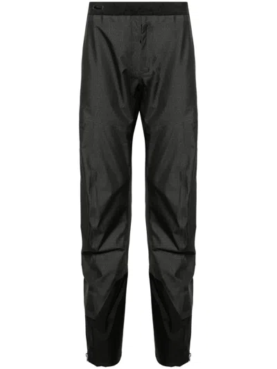 Arc'teryx Alpha Checked Waterproof Trousers In Black
