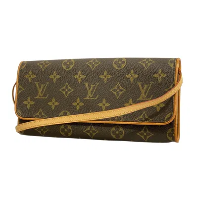 Pre-owned Louis Vuitton Twin Canvas Shoulder Bag () In Brown