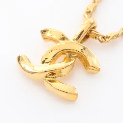 Pre-owned Chanel Coco Mark 1982 Necklace Gp Gold Vintage