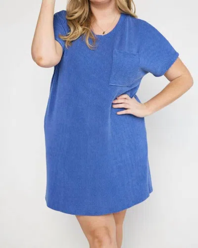 Entro Fiona Dress In Blue