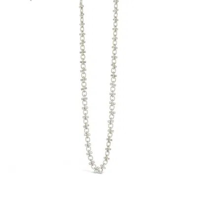 Sterling Forever Amaya Chain Link Necklace In Silver