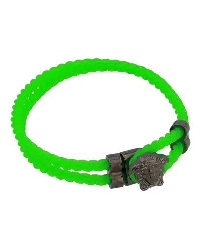 Versace Medusa Rubber Rope Bracelet In Multi