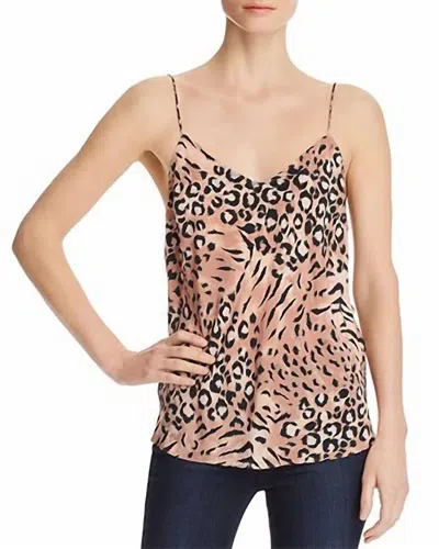Paige Cicely Cami In Faded Animal Print In Beige