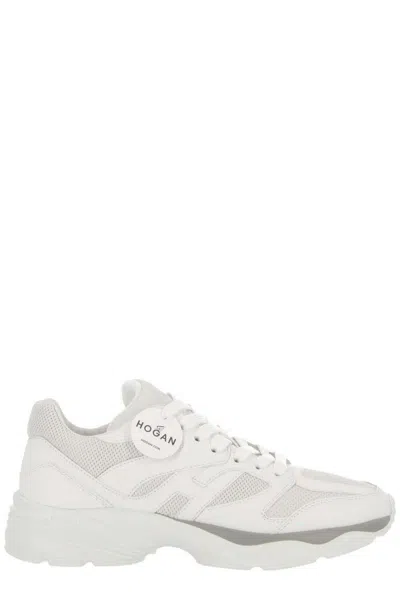 Hogan Round Toe Lace In White