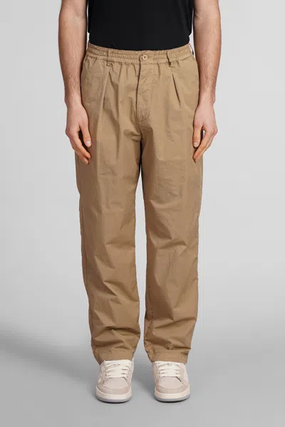 Paura Gerard Cotton Trousers In Beige