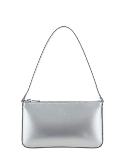 Christian Louboutin Loubila Leather Shoulder Bag In Silver/silver