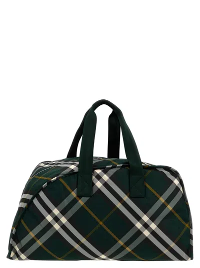 Burberry Shield Large Travel Bag In Green