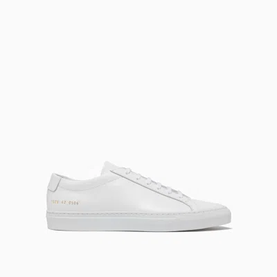 Common Projects Original Achilles Low Leather Sneakers In Grey